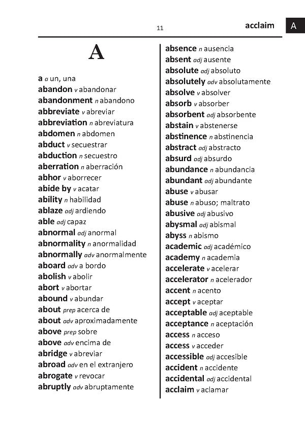 English-Spanish Word to Word® Bilingual Dictionary
