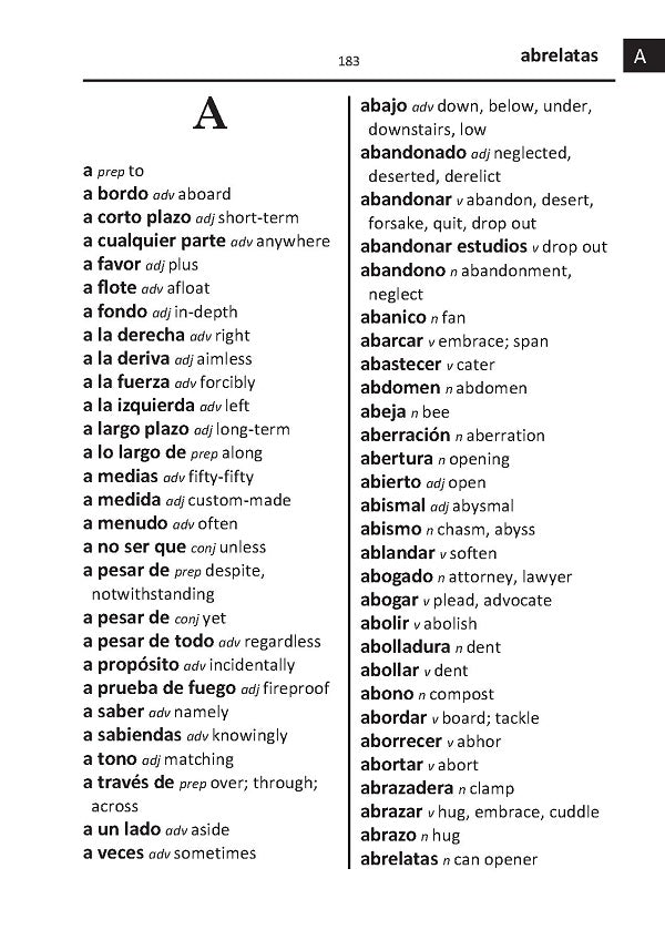 English-Spanish Word to Word® Bilingual Dictionary