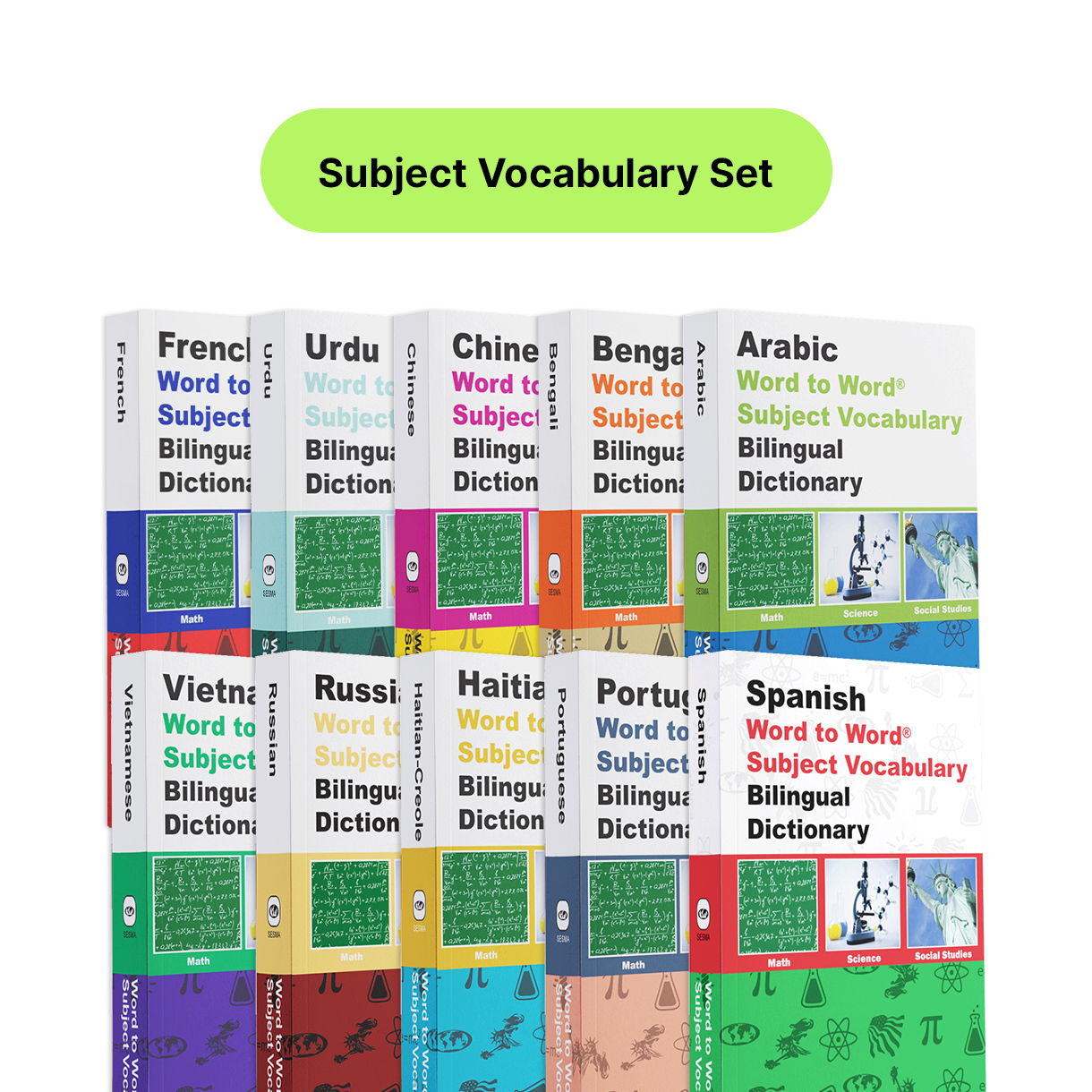 Word to Word® Subject Vocabulary Series (10 Languages)