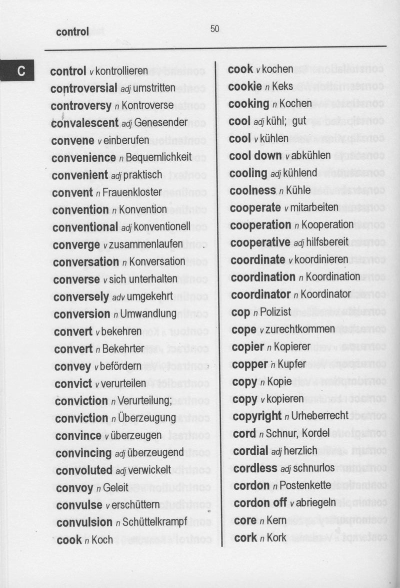 English-German Word to Word® Bilingual Dictionary