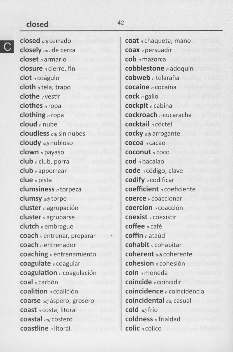 English-Spanish Word to Word® Bilingual Dictionary
