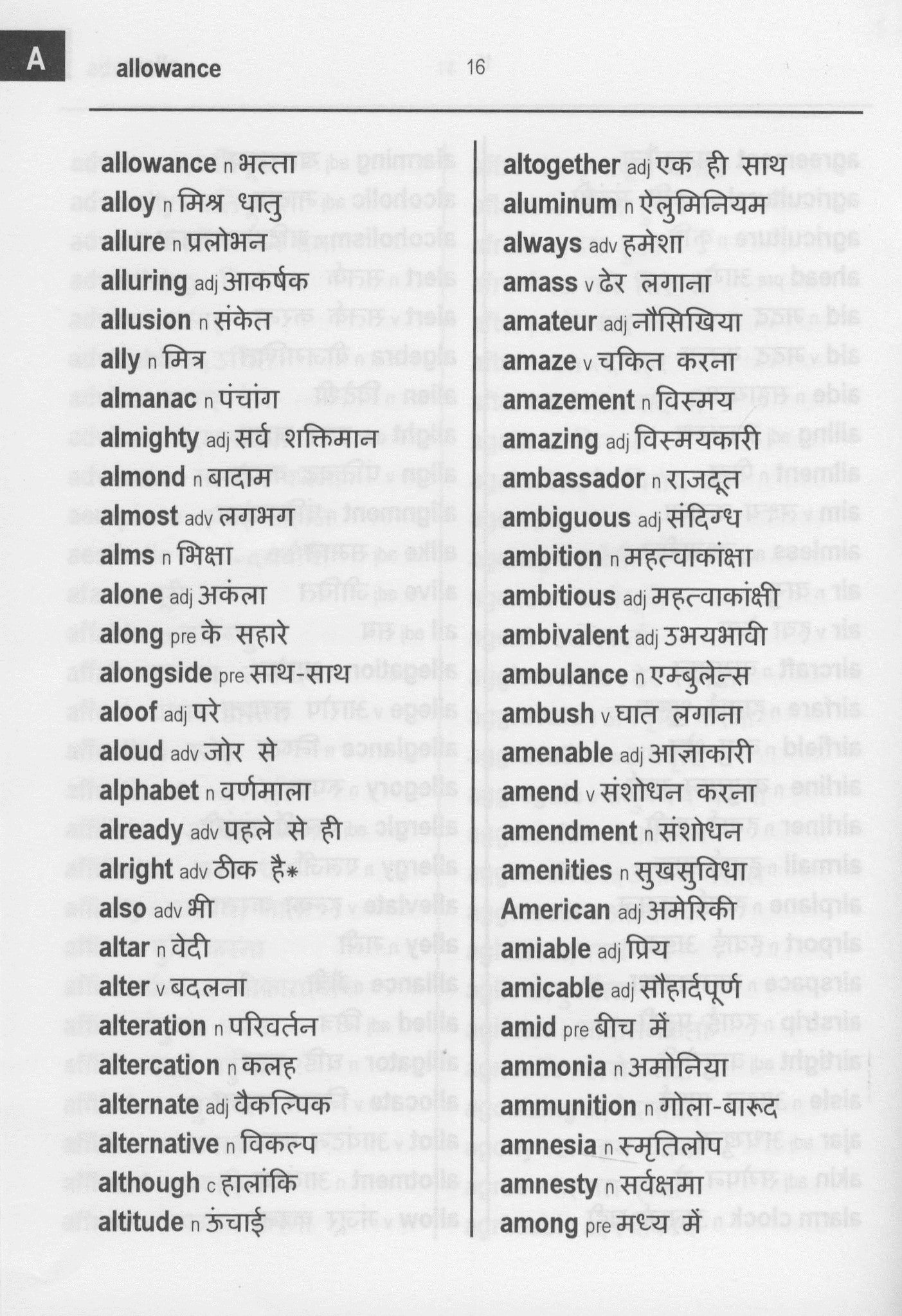 English-Hindi Word to Word® Bilingual Dictionary